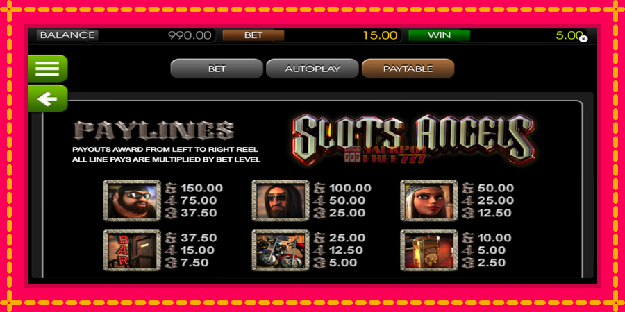 Slots Angels автомат со уникатна механика, слика 5