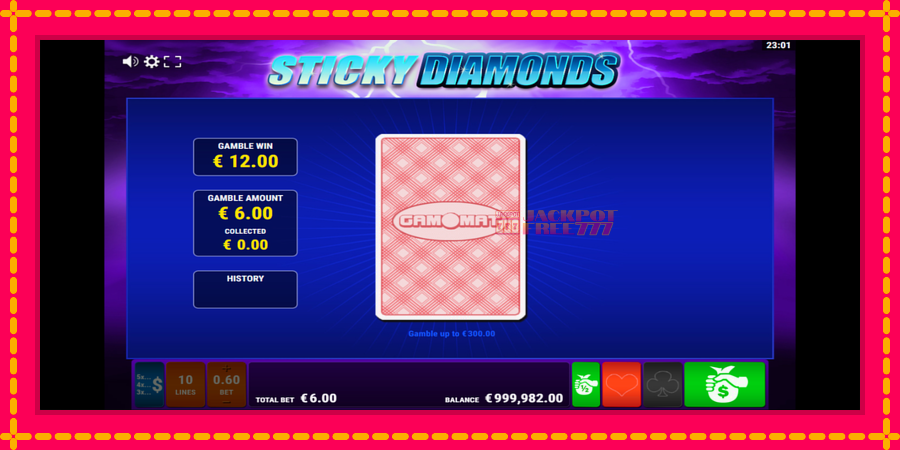 Sticky Diamonds автомат со уникатна механика, слика 3