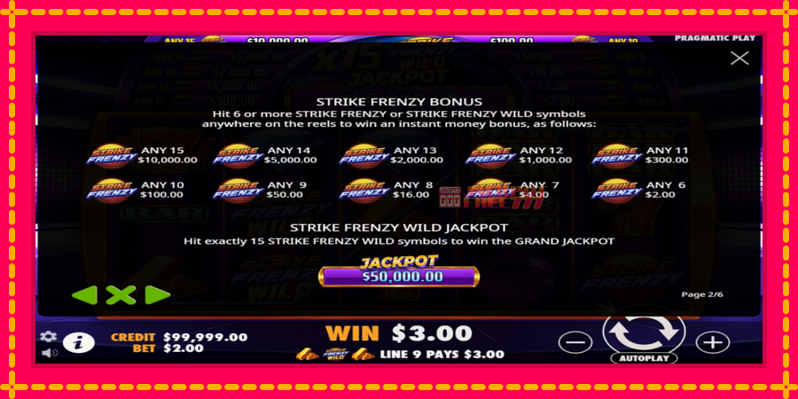 Strike Frenzy автомат со уникатна механика, слика 5