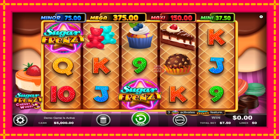 Sugar Frenzy Cherry Wheel автомат со уникатна механика, слика 1