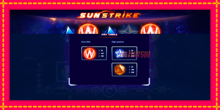 Sun Strike автомат со уникатна механика, слика 5