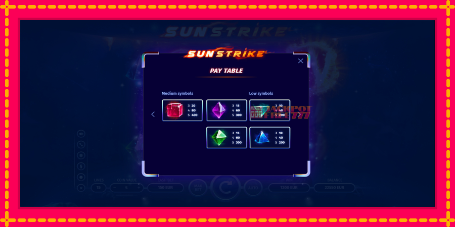 Sun Strike автомат со уникатна механика, слика 6