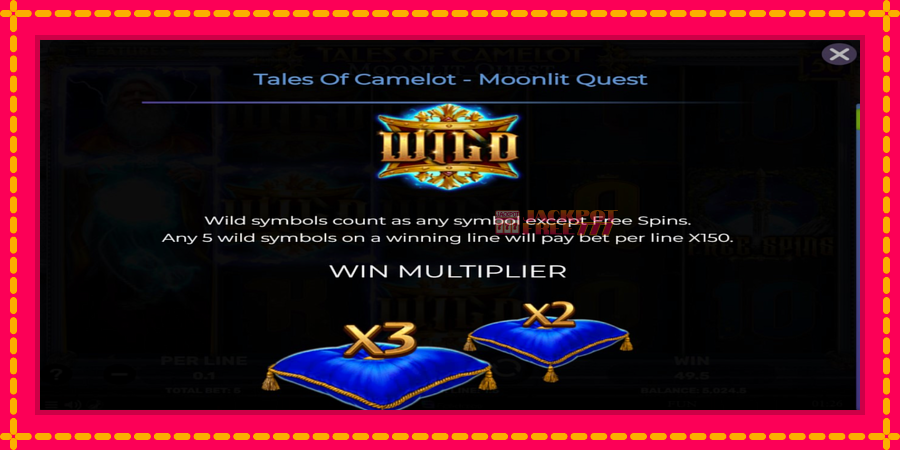 Tales of Camelot - Moonlit Quest автомат со уникатна механика, слика 4