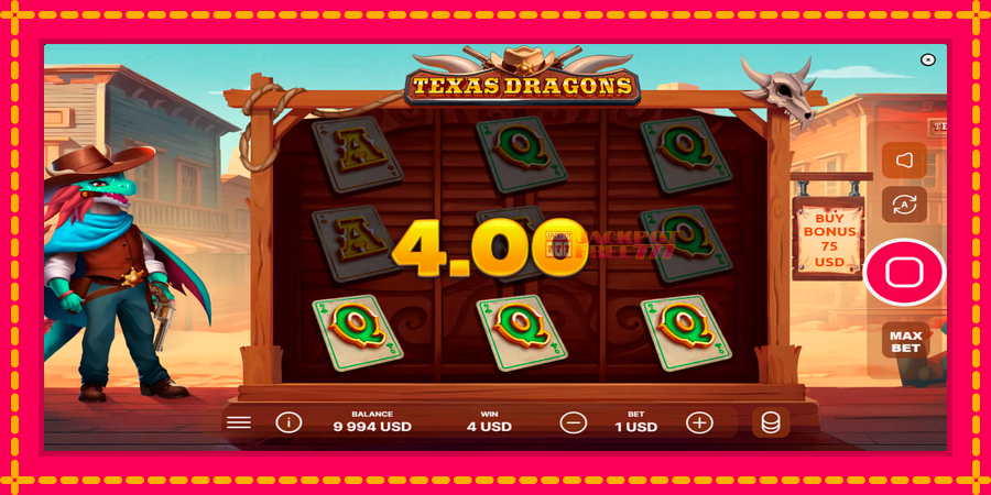 Texas Dragons автомат со уникатна механика, слика 2