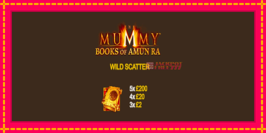 The Mummy Books of Amun Ra автомат со уникатна механика, слика 5