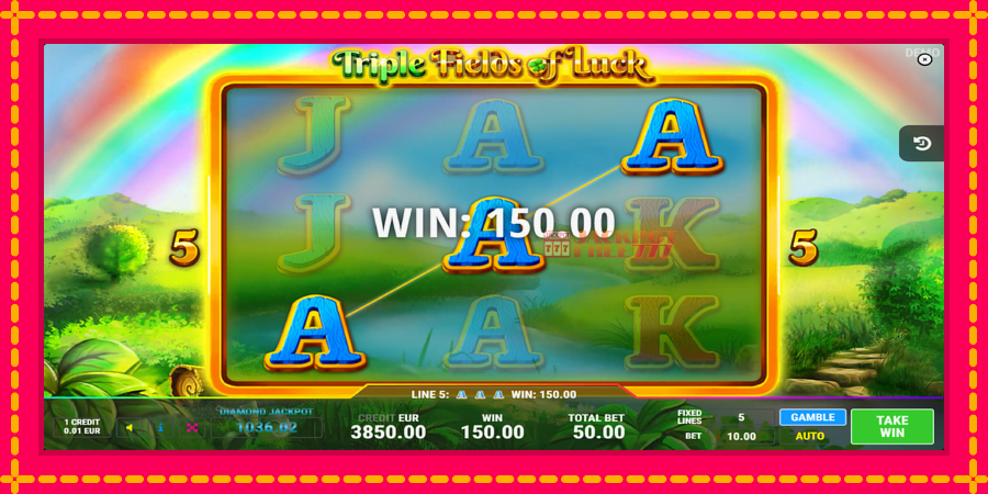 Triple Fields of Luck автомат со уникатна механика, слика 2