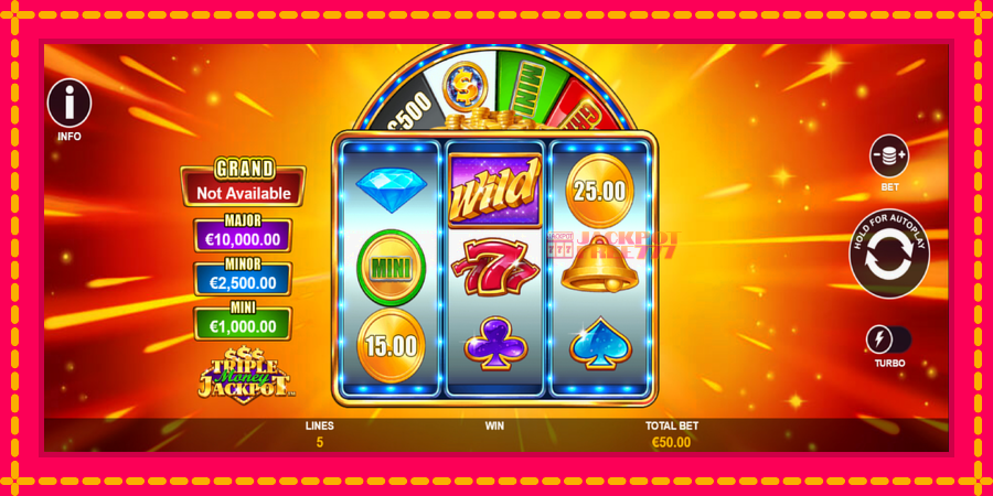 Triple Money Jackpot автомат со уникатна механика, слика 2