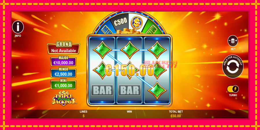 Triple Money Jackpot автомат со уникатна механика, слика 3