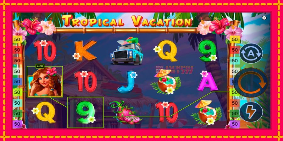 Tropical Vacation автомат со уникатна механика, слика 2