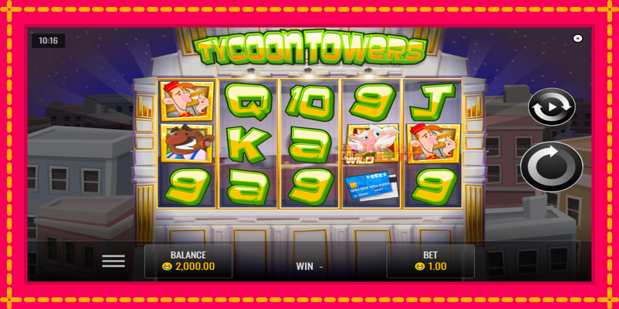 Tycoon Towers автомат со уникатна механика, слика 2