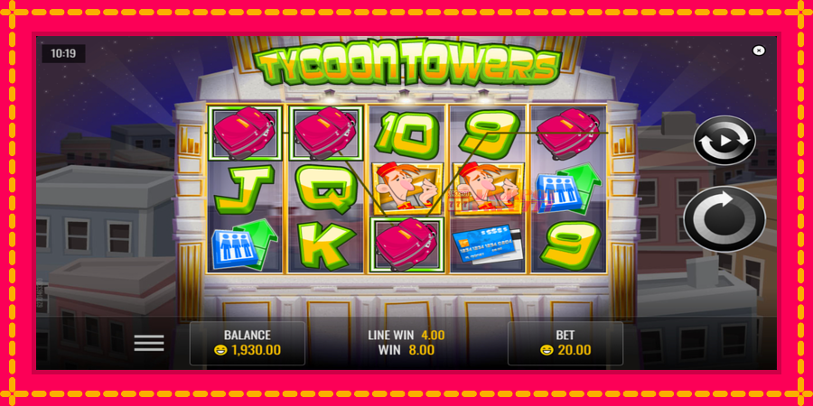 Tycoon Towers автомат со уникатна механика, слика 4