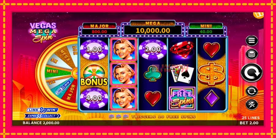 Vegas Mega Spin автомат со уникатна механика, слика 1