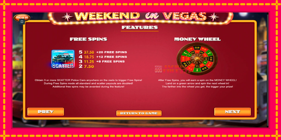 Weekend In Vegas автомат со уникатна механика, слика 7