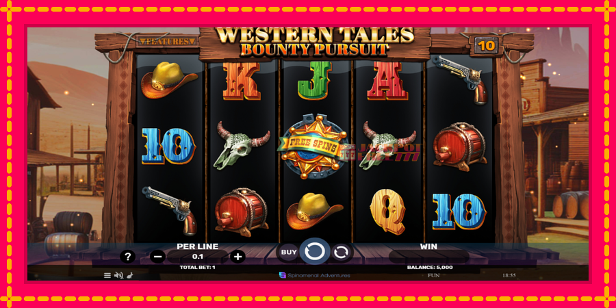 Western Tales - Bounty Pursuit автомат со уникатна механика, слика 2