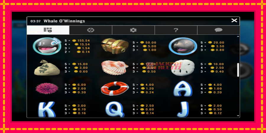 Whale O’Winnings автомат со уникатна механика, слика 4