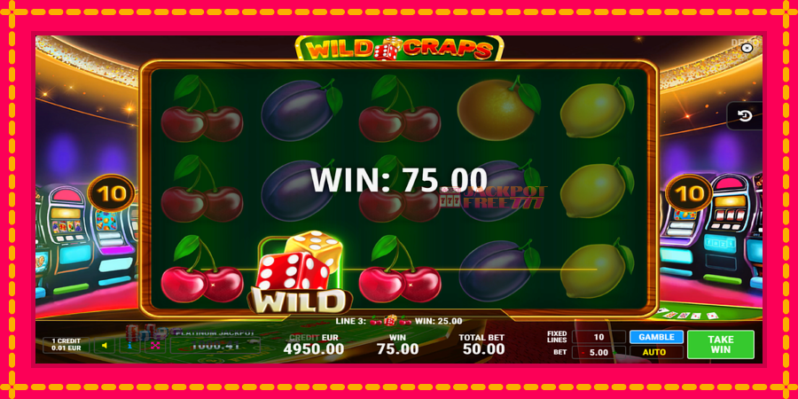 Wild Craps автомат со уникатна механика, слика 2