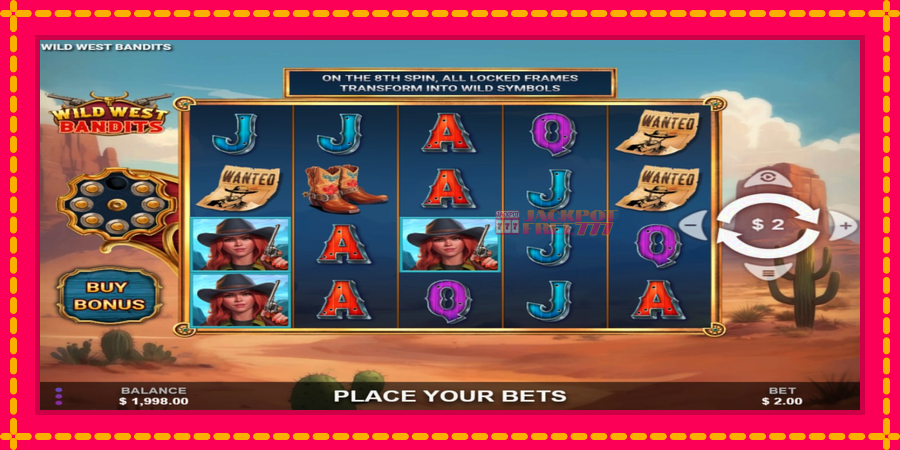 Wild West Bandits автомат со уникатна механика, слика 2