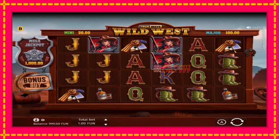 Wild West Trueways автомат со уникатна механика, слика 2